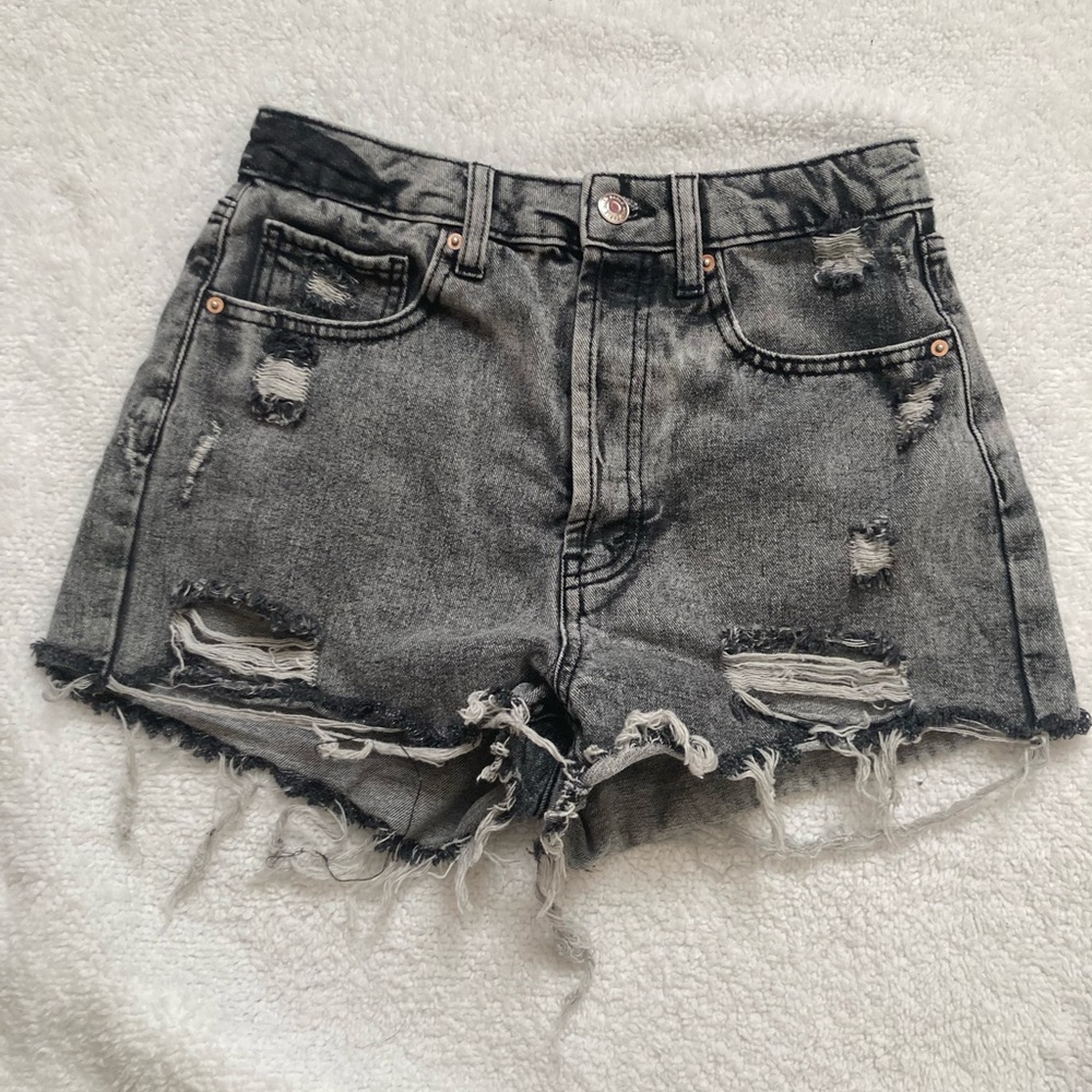 Black/White Wild Fable Denim Shorts